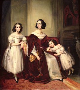 Madame de Nonjon ja hänen kaksi tytärtään, 1839